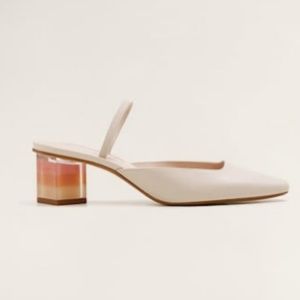 MANGO "Chloe" geometric heel shoe